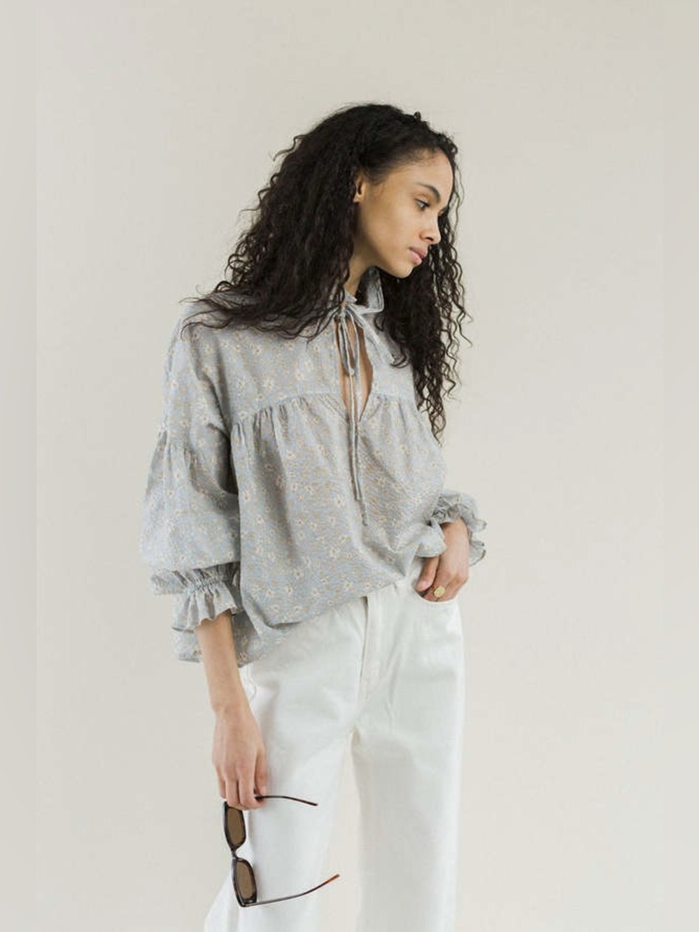 BRONZE AGE LOUIE TOP - BLACK FLORAL $262.00. |PTP- 25” | L- 25” - Picture 4 of 16